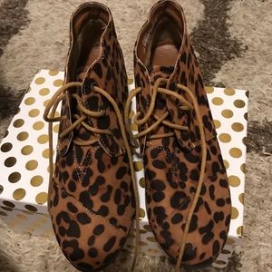 Leopard booties